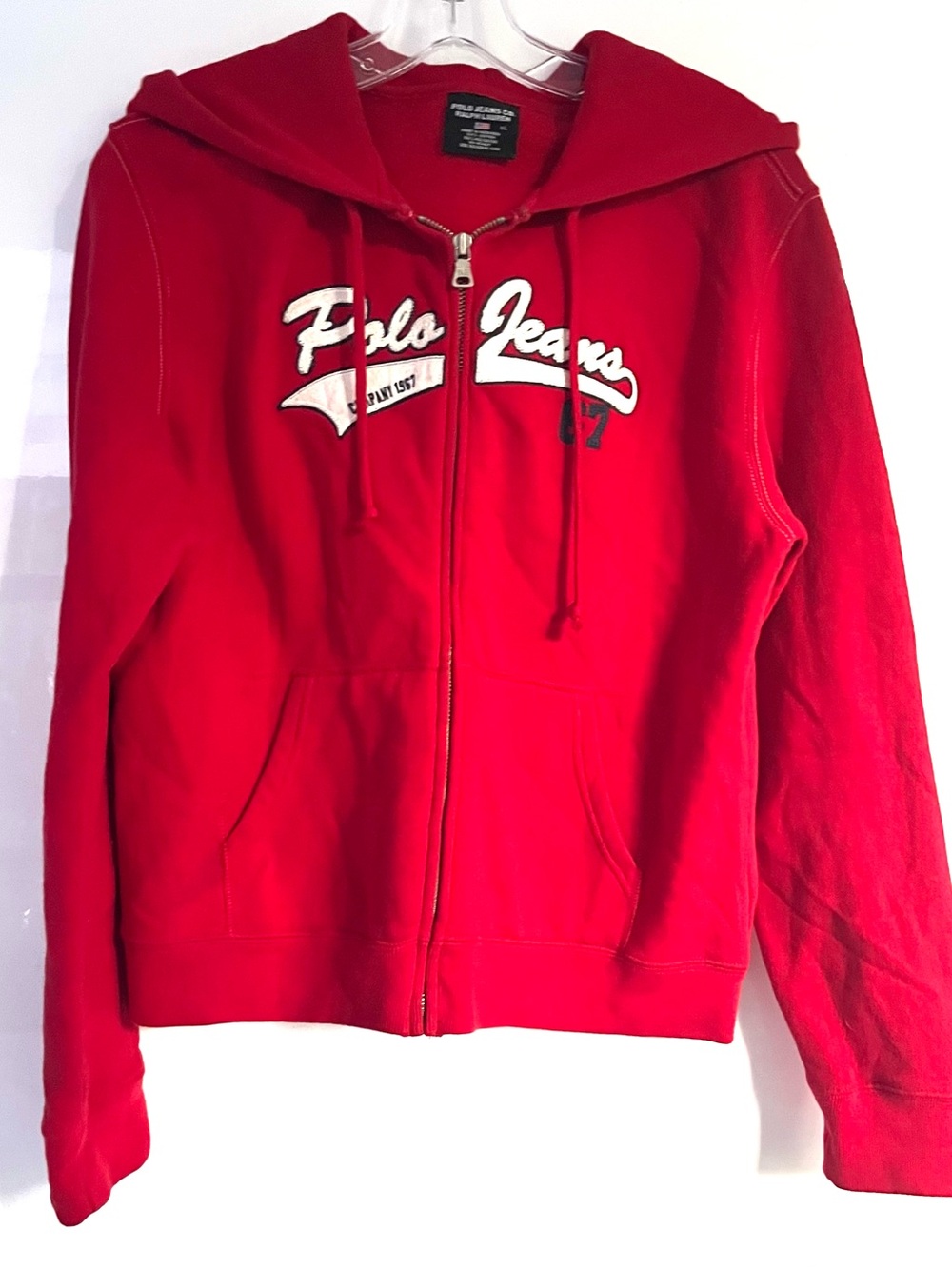 Polo Jeans Vintage Y2K Women's Full Zip Hoodie